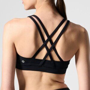 Black size 4 lululemon energy bra